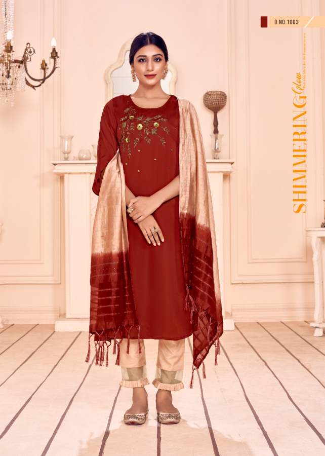 Alishka Celebrations Latest Designer Festive Wear Silk Ready Made Collection